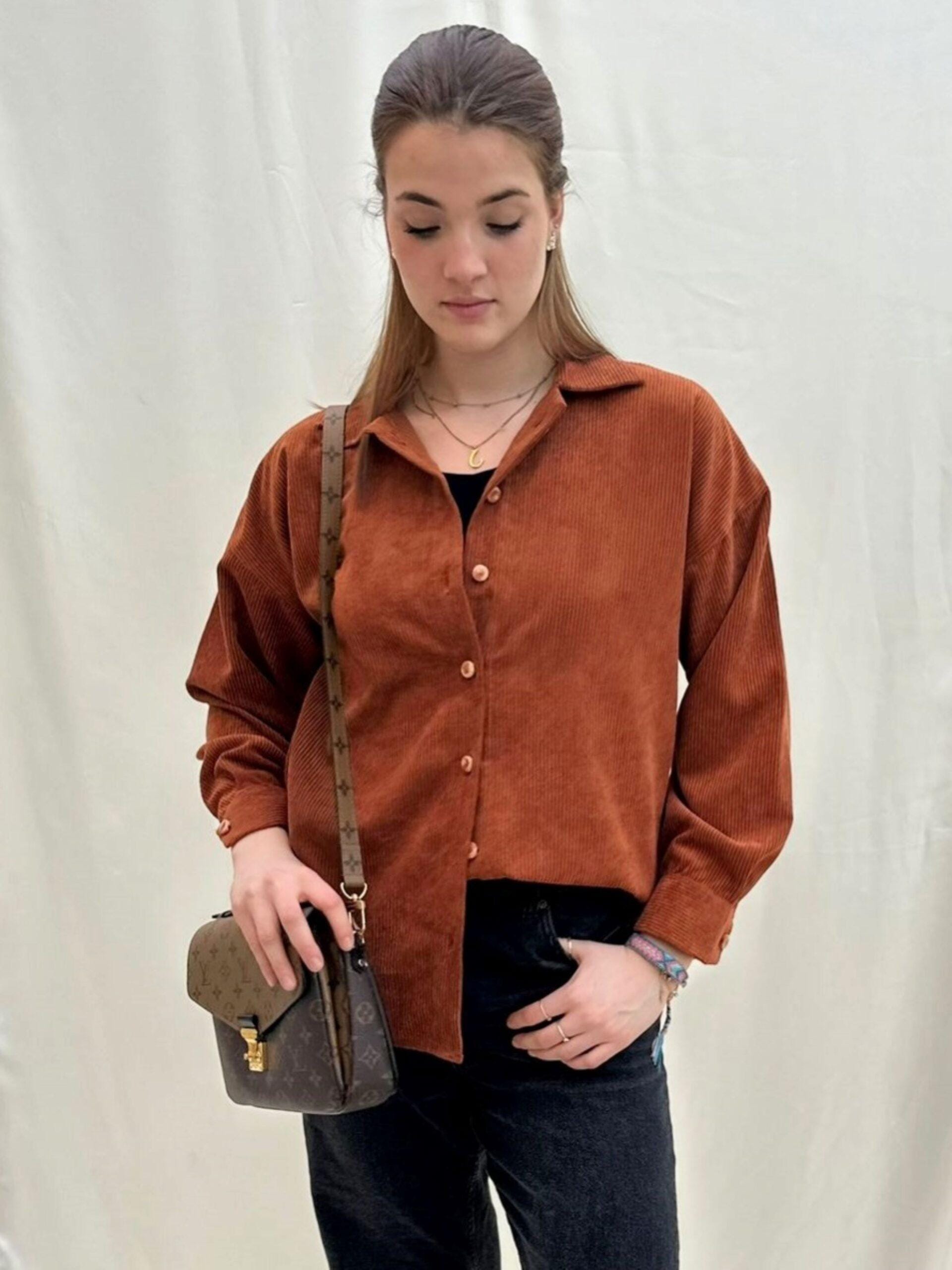 Oversized Rust Shirt