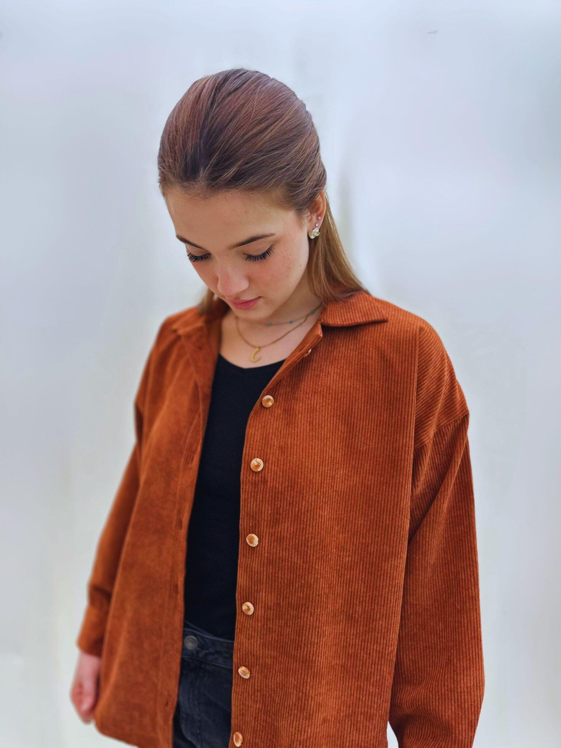 Oversized Rust Shirt